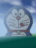 生存战争自制像素画机器猫