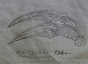 生死狙击玩家手绘-近战武器双持毒牙