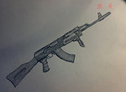 生死狙击玩家手绘-AK47