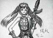 生死狙击玩家手绘-少女瑞秋