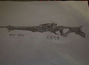 生死狙击玩家手绘-素描炎魔咆哮