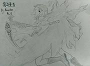 生死狙击玩家手绘-死神镰刀和董香
