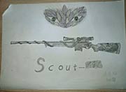 生死狙击玩家手绘-Scout黑曼巴