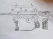 生死狙击玩家手绘-FAMAS-R改编