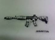 生死狙击玩家手绘-炫酷的M4A4军魂