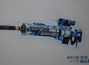 生死狙击玩家手绘-彩绘M96影刺