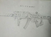 生死狙击玩家手绘-酷炫mp5风行者