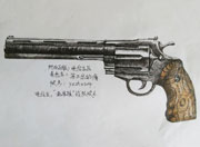生死狙击玩家手绘-精致柯尔特巨蟒