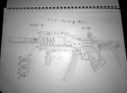 生死狙击玩家手绘-帅气mp5风行者
