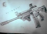 生死狙击玩家手绘-AR15立体手绘