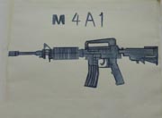 生死狙击玩家手绘-M4A1