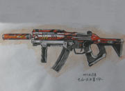 生死狙击玩家手绘-MP5风行者