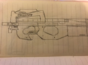 生死狙击玩家手绘-P90