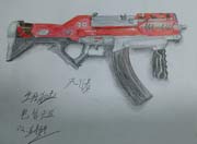 生死狙击玩家手绘-MP5风行者