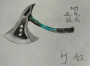 生死狙击玩家手绘-新军用手斧