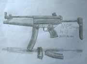 生死狙击玩家手绘-MP5