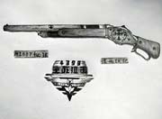 生死狙击玩家手绘-M1887秘银