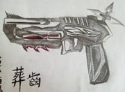 生死狙击玩家手绘-自创沙漠之鹰葬齿
