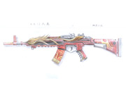 生死狙击玩家手绘-AK12凤凰