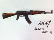 生死狙击玩家手绘-手绘AK47