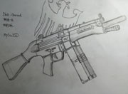 生死狙击玩家手绘-MP5-SD潜行者