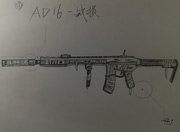 生死狙击玩家手绘-AD16战损