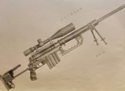 生死狙击玩家手绘-M96狙击步枪