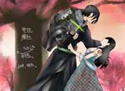 生死狙击玩家手绘-樱花树下