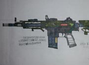 生死狙击玩家手绘-M4A4军魂改II