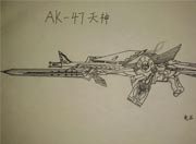 生死狙击玩家手绘-AK-47天神