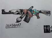 生死狙击玩家手绘-ink!AK47