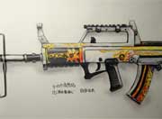 生死狙击玩家手绘-95式烈焰