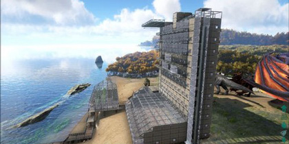 方舟生存进化建筑作品欣赏：五星级海景宾馆