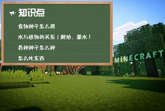 我的世界怎么种菜