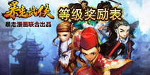 暴走武侠等级奖励一览表