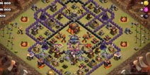 空军部落推平coc10本阵型 用气球得3星