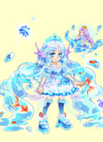 奥拉星金鱼少女套装