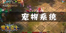 魔龙勇士宠物系统介绍 宠物进阶详解