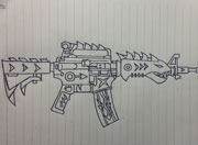 生死狙击玩家手绘—M4A1恶煞