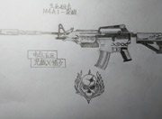 生死狙击玩家手绘—典藏M4A1荣耀