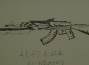 生死狙击玩家手绘—AK47狂鲨