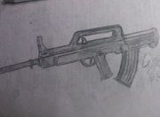 生死狙击玩家手绘—QBZ95 