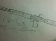 生死狙击玩家手绘—FG42雄鹰