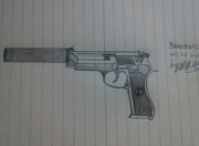 生死狙击玩家手绘—Beretta 92
