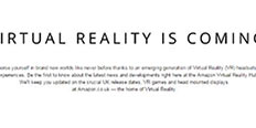英国亚马逊上演“虚拟与现实” VR专题商店重磅上线