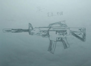 生死狙击玩家手绘—M4A1荣耀来袭