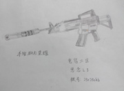 生死狙击玩家手绘—手绘M4A1荣耀