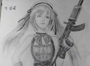 生死狙击玩家手绘—女神瑞秋来贺年