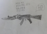 生死狙击玩家手绘-AK47-荣耀