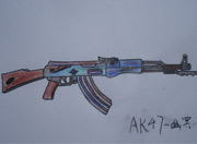 生死狙击玩家手绘-AK-47幽冥